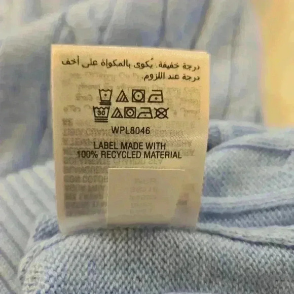 NWT Club Room Mens 1/4 Zip Cable Knit Oversized Sweater Blue Size XXL - Picture 11 of 11